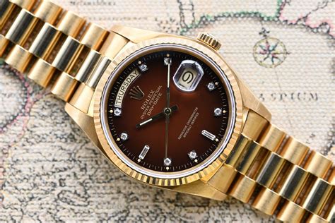 browns rolex|rolex day date brown dial.